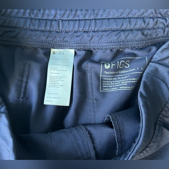 Figs Set Technical Collection Zamora Joggers Navy Size Lg - Picture 5 of 7